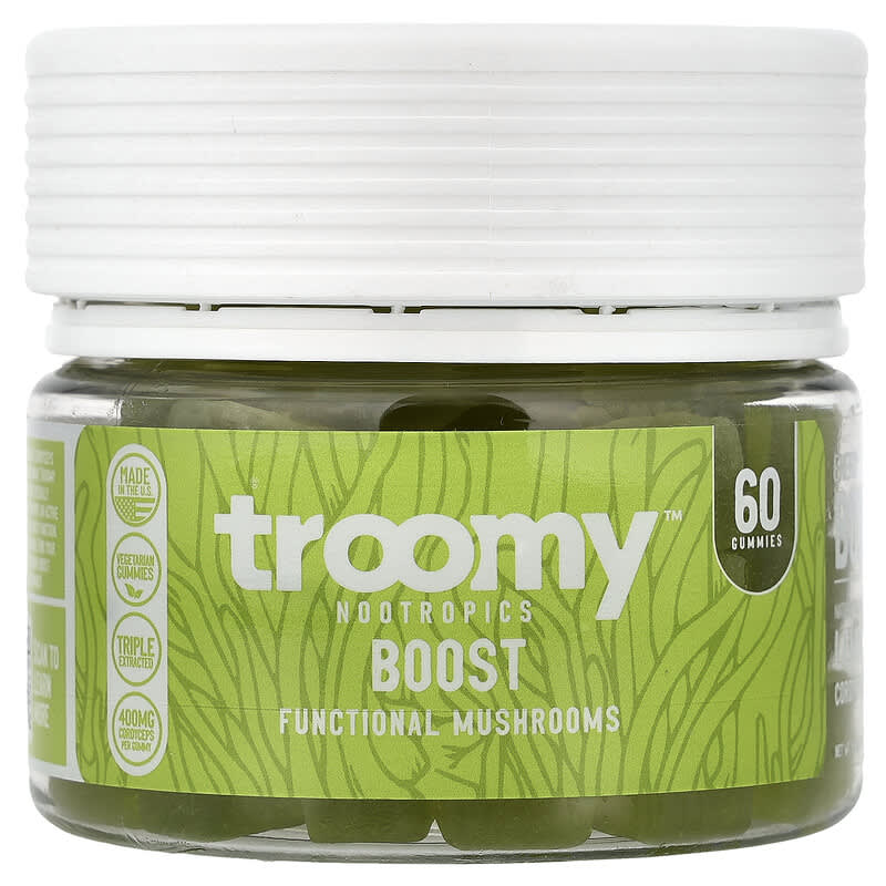 Boost, Functional Mushrooms Gummies, Lemon Lime, 60 Gummies