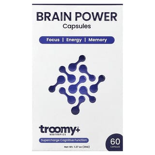 Troomy Nootropics, Brain Power, 60 Capsules, 1.27 oz (36 g)