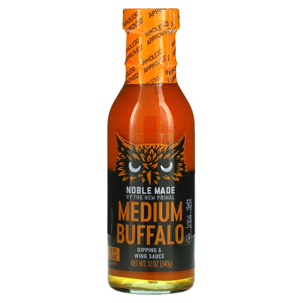 The New Primal, Dip & Wing Sauce, mittlerer Buffalo, 340 g (12 oz.)