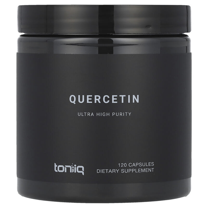 toniiq ultra high strength glutathione capsules Quercetin, 120 Capsules (500 mg per Capsule)