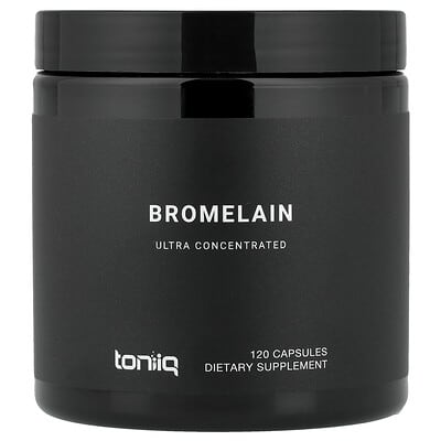 Toniiq, Bromelain, 120 Capsules (500 mg per Capsule)