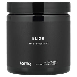 Toniiq, Elixr, NMN & Resveratrol, 90 Capsules