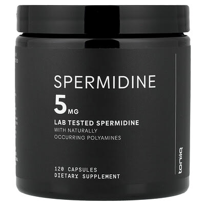 Toniiq, Spermidine, 120 Capsules (2.5 mg per capsule)