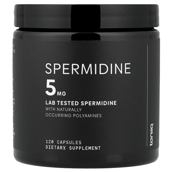 Toniiq, Spermidine, 120 Capsules, (2.5 mg per Capsule) — product photo 1