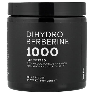 Toniiq, Dihydro Berberine 1000, 60 Capsules