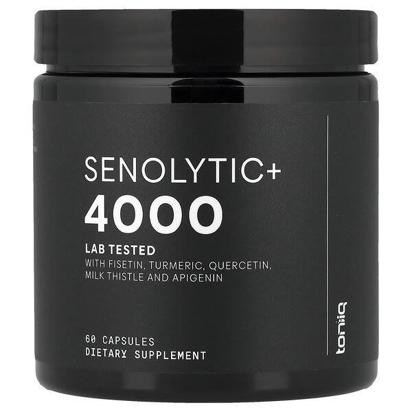 Toniiq, Senolytic+ 4000, 60 Capsules