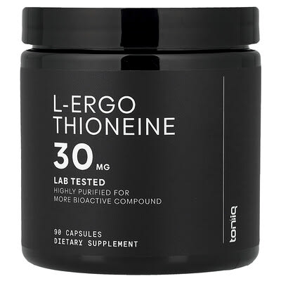 Toniiq, L-Ergothioneine, 30 mg, 90 Capsules