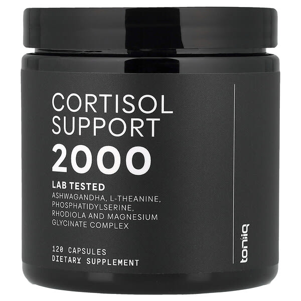 Toniiq, Cortisol Support 2000, 120 капсул