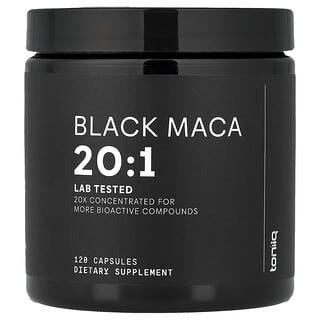 Toniiq, Black Maca 20:1, 120 κάψουλες (666 mg ανά κάψουλα)