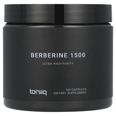 Toniiq, Berberine 1500, 180 Capsules (500 mg per Capsule)