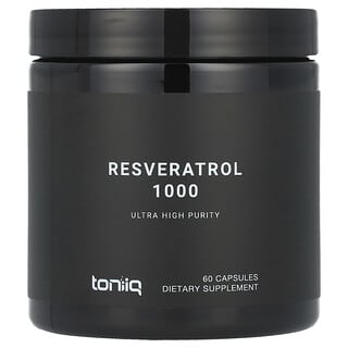 Toniiq, Resveratrol 1.000, 1.000 mg, 60 Kapseln (500 mg pro Kapsel)