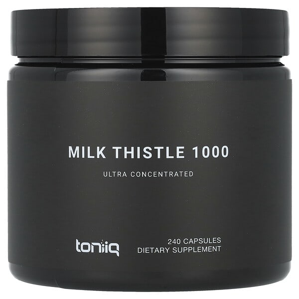 Toniiq, 밀크시슬 1000, 캡슐 240정(캡슐 1정당 500mg)