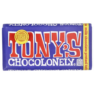Tony's Chocolonely, Milk Chocolate Bar, Pretzel Toffee, 6.35 oz (180 g)