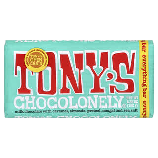 Tony's Chocolonely, Barrita de chocolate con leche, Everything Bar, 180 g (6,35 oz)