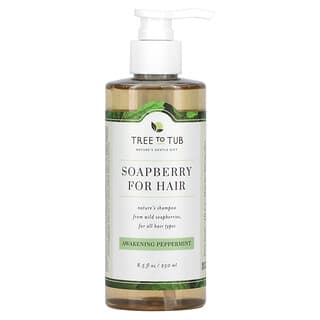 Tree To Tub, Argan Oil Clarifying Shampoo, Sulfate Free, Anti-Residue for Oily Hair & Sensitive Scalp, Peppermint, 8.5 fl oz (250 ml)