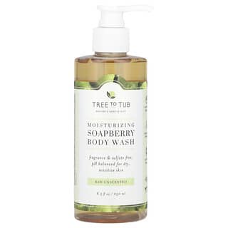 Tree To Tub, 无患子保湿沐浴皂，无硫酸盐，pH 平衡，适合干燥、敏感的肌肤，无香型，8.5 液量盎司（250 毫升）