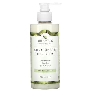 Tree To Tub, Ultra Gentle Shea Butter Lotion for Very Sensitive Skin, Naturally Unscented, 8.5 fl oz (250 ml)