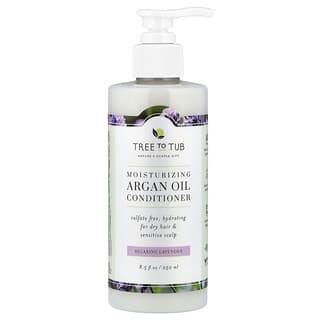 Tree To Tub, Acondicionador con aceite de argán para el cabello, Para todo tipo de cabello, Lavanda relajante, 250 ml (8,5 oz. líq.)