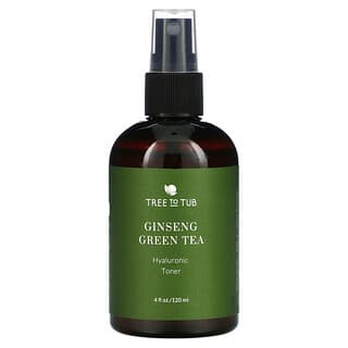 Tree To Tub, Anti-Aging Hydrating Toner Spray for Sensitive Skin, Ginseng & Green Tea, 4 fl oz (120 ml)