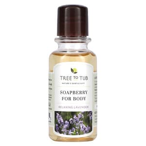 Tree To Tub, Soapberry Moisturizing Duschgel, sulfatfrei, pH-neutral für trockene, empfindliche Haut, Lavendel, 3 fl. oz
