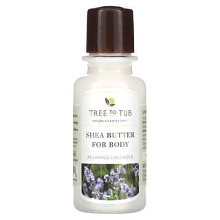 Tree To Tub, Shea Butter Moisturizing Body Lotion, Non-Greasy, Hydrating for Dry, Sensitive Skin, Lavender, 1.5 fl oz