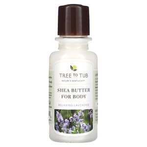 Tree To Tub, Shea Butter Moisturizing Body Lotion, Non-Greasy, Hydrating for Dry, Sensitive Skin, Lavender, 3 fl oz