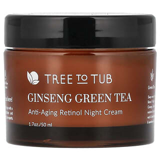 Tree To Tub, Ginseng Green Tea, Anti-Aging Retinol Night Cream, 1.7 oz (50 ml)