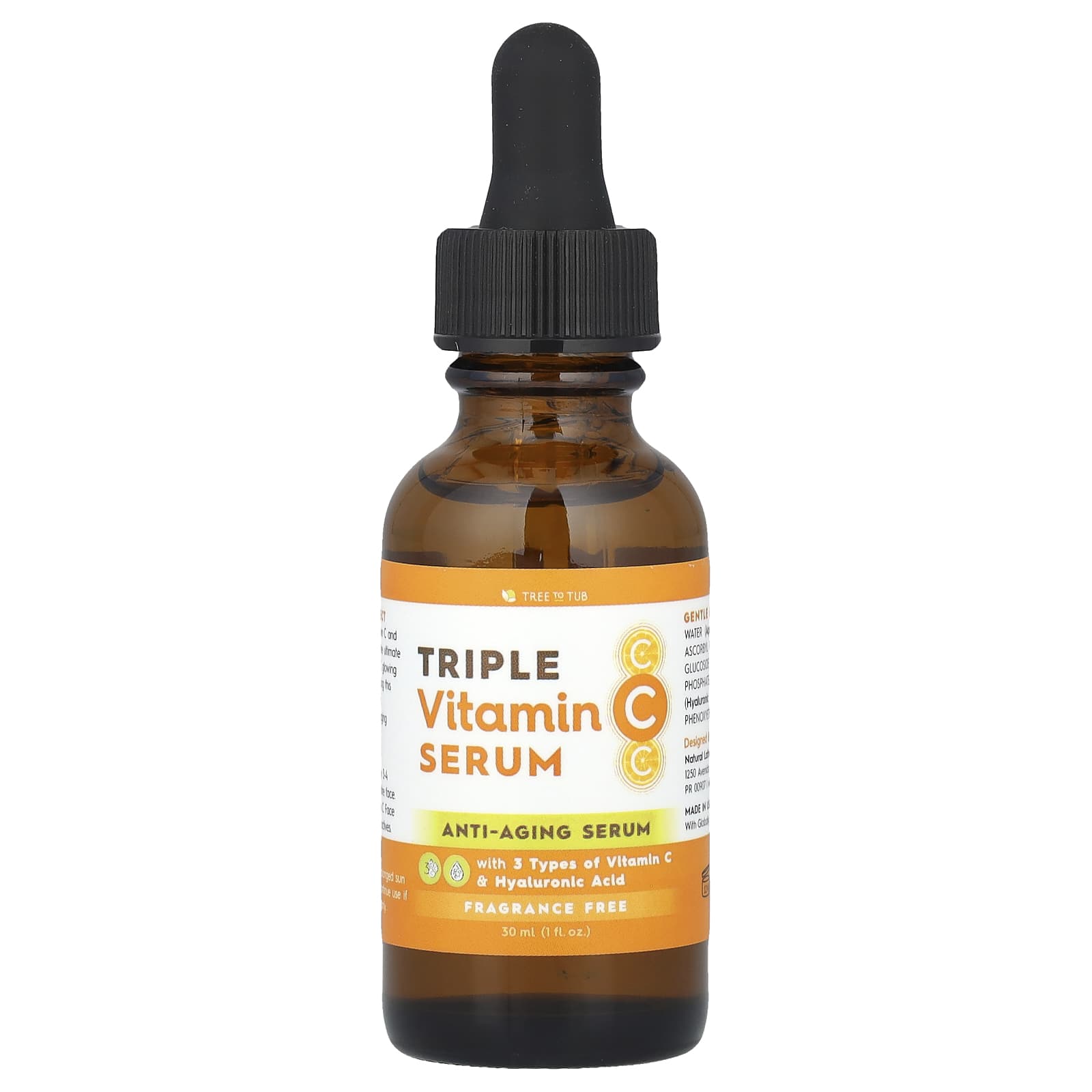 Triple Vitamin C Serum, Fragrance Free , 1 fl oz (30 ml)