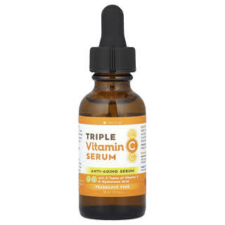 Tree To Tub, Triple Vitamin C sérum na obličej, rozjasňující a anti-aging sérum pro citlivou pleť, 1 fl oz (30 ml)