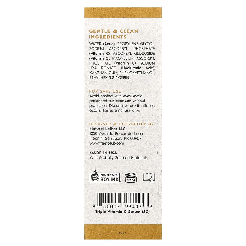 Triple Vitamin C Serum, Fragrance Free, 1 fl oz (30 ml)