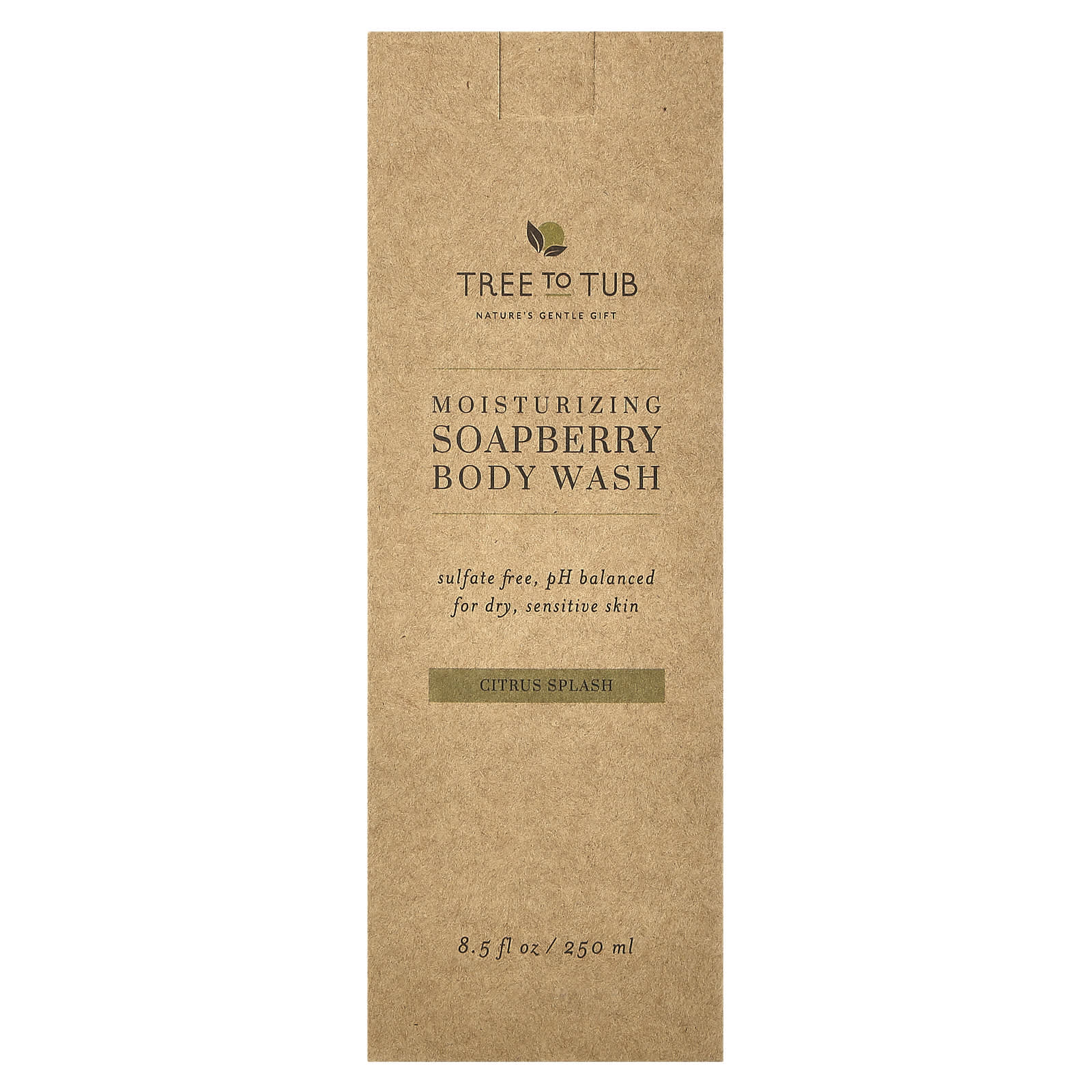 Tree To Tub, Moisturizing Soapberry Body Wash, Citrus Splash, 8.5 fl oz