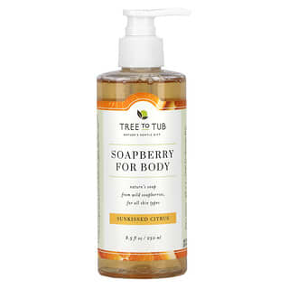 Tree To Tub, Vitamin C Soapberry Body Wash for Dry, Sensitive Skin, Sunkissed Citrus, 8.5 fl oz (250 ml)