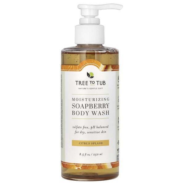 Tree To Tub, 모이스처라이징 솝베리 바디 워시, 시트러스 스플래시, 250ml(8.5fl oz)