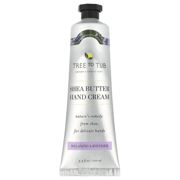 Tree To Tub, Sheaboter handcrème, ontspannende lavendel, 100 ml