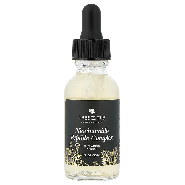 Tree To Tub, 나이아신아마이드 펩타이드 복합체, 안티에이징 세럼, 30ml(1fl oz)