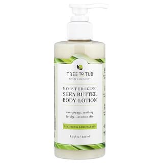 Tree To Tub, Fugtgivende sheasmør bodylotion, kokos og citrongræs, 250 ml