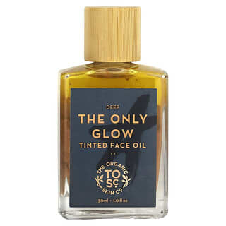 The Organic Skin Co., The Only Glow, Huile teintée pour le visage, Profond, 30 ml