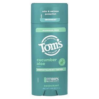 Tom's of Maine, Déodorant sans aluminium, Concombre aloès, 92 g