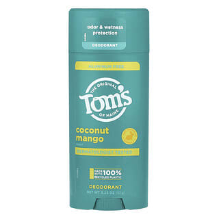 Tom's of Maine, Déodorant sans aluminium, Noix de coco et mangue, 92 g