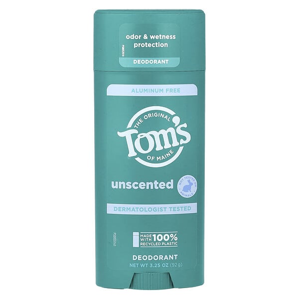 Tom's of Maine, Aluminum Free Deodorant, Unscented, 3.25 oz (92 g)