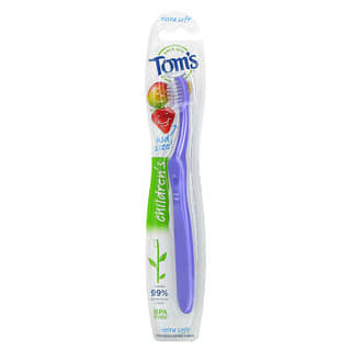 Tom's of Maine, Cepillo de dientes para niños, extra suave, 1 cepillo de dientes