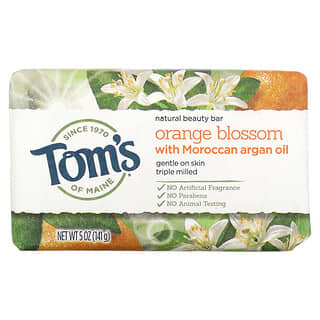 Tom's of Maine, Natural Beauty Bar Soap, Orange Blossom with Moroccan Argan Oil, 5 oz (141 g)
