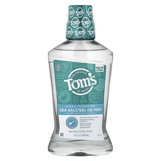 Tom's of Maine, Sea Salt Mouthwash, Fluoride Free, Refreshing Mint, 16 fl oz (473 ml)