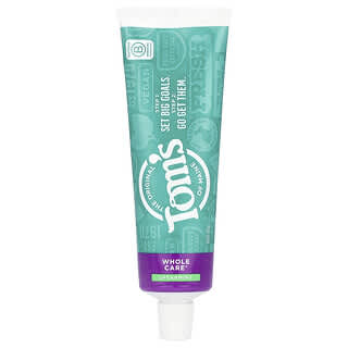 Tom's of Maine, Whole Care®, Natural Anticavity Toothpaste with Fluoride, Spearmint, 4 oz (113 g)