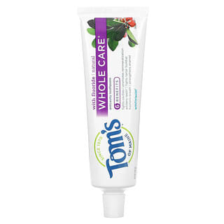 Tom's of Maine, Whole Care, Natural Anticavity Toothpaste with Fluoride, Wintermint, 4 oz (113 g)