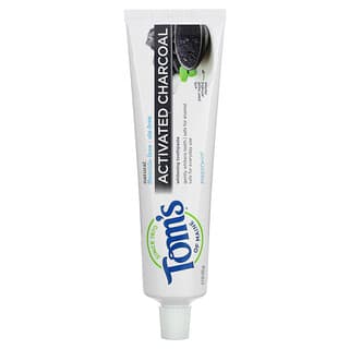 Tom's of Maine, Activated Charcoal, Natural Whitening Toothpaste, Fluoride-Free, Peppermint, 4.7 oz (133 g)