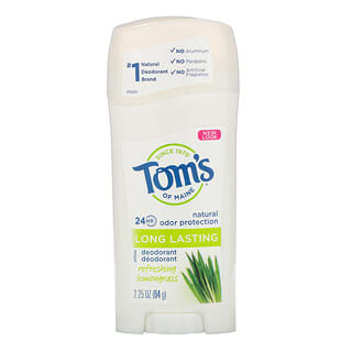 Tom's of Maine, натуральный дезодорант длительного действия, освежающий лемонграсс, 64 г (2,25 унции)