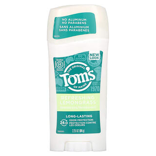 Tom's of Maine, 天然長效淨味劑，清爽檸檬草，2.25 盎司（64 克）