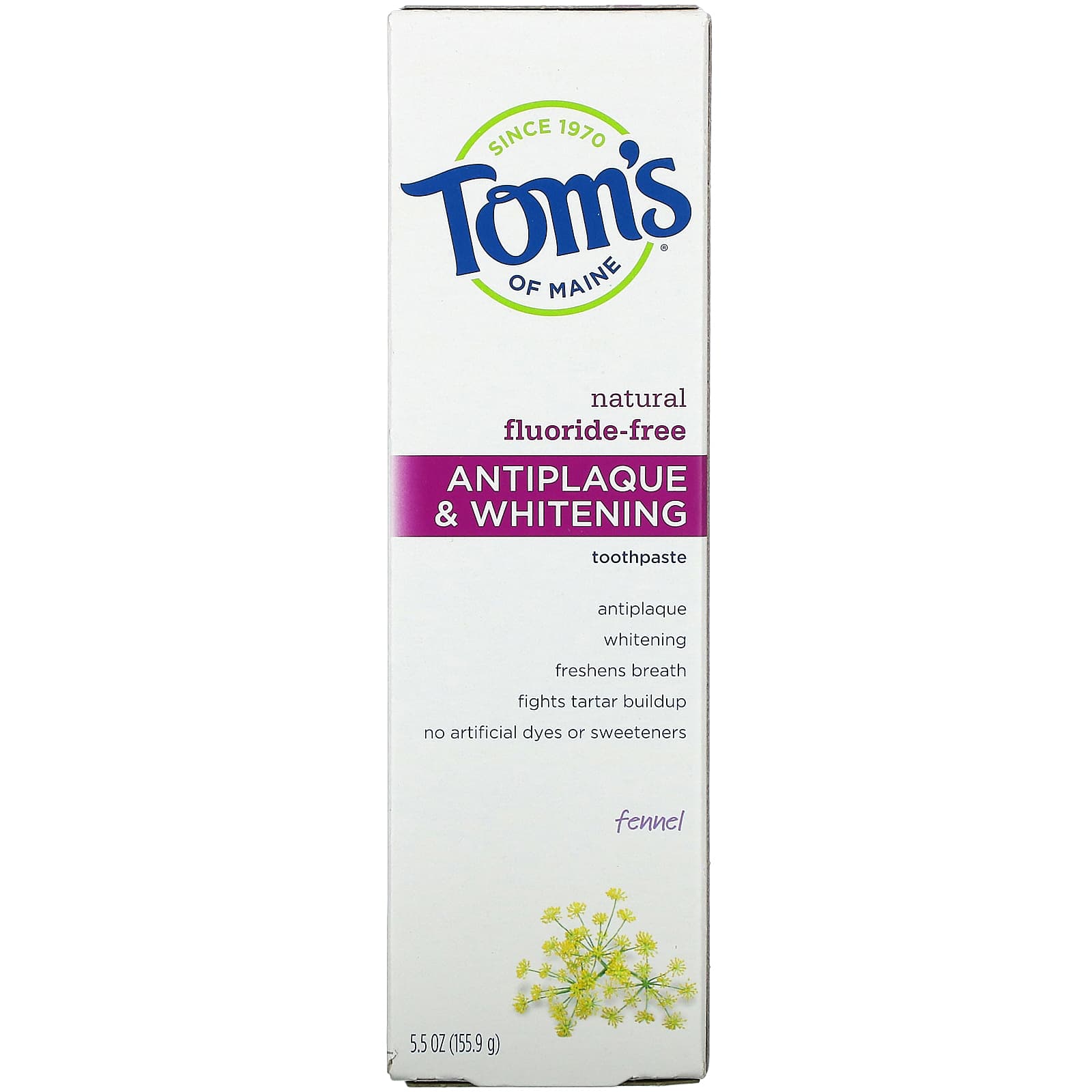 fluoride free antiplaque and whitening toothpaste