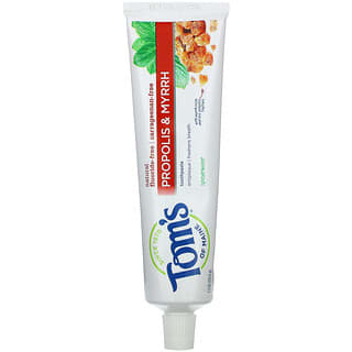 Tom's of Maine, Natural Propolis & Myrrh Toothpaste, Fluoride-Free, Spearmint, 5.5 oz (155.9 g)